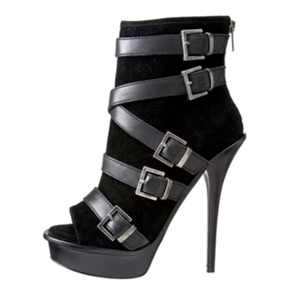 Steve Madden Shoes - Steve Madden Women's Black Roxana Open Toe Heel 6